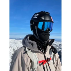 Maschera Glisshop Mountain Belledonne Black Adaptive Blue Mirror