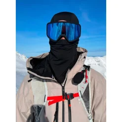 Maschera Glisshop Mountain Belledonne Black Adaptive Blue Mirror