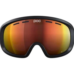 Maschera Poc Fovea Mid Uranium Black Clarity Intense Partly Sunny Orange