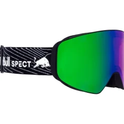 Maschera Red Bull Spect Jam Matt Black Rose Green Mirror + Cloudy Snow