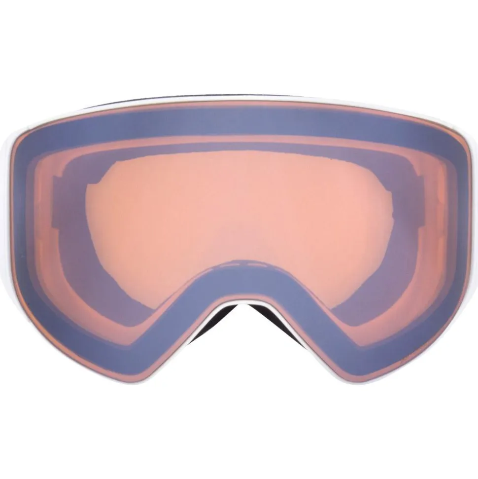 Maschera Red Bull Spect Jam Matt White Brown Red Mirror + Cloudy Snow