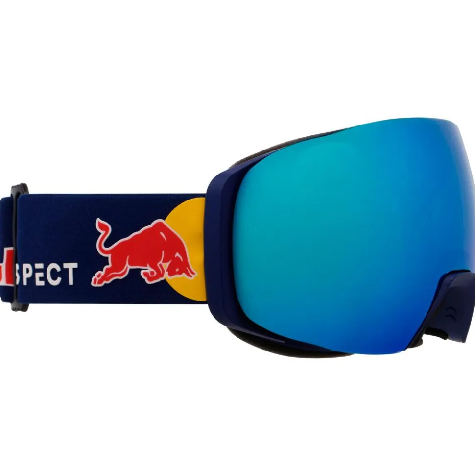 Maschera Red Bull Spect Jon Matt Blue I-Boost Smoke Blue Mirror + Light Pink