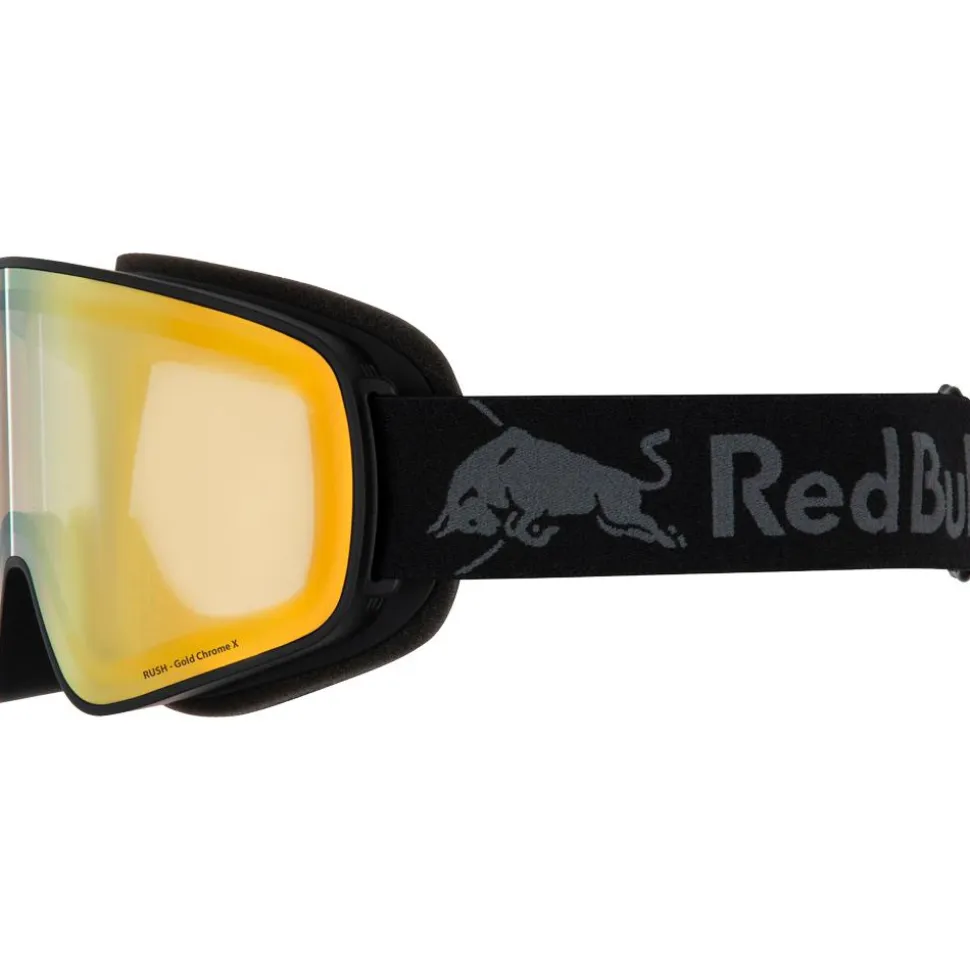 Maschera Red Bull Spect Rush Matt Black Brown Gold Chrome-x