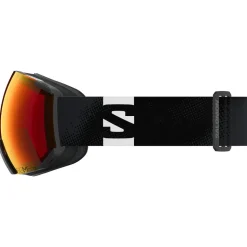 Maschera Salomon Radium Black Sigma Poppy Red