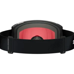 Maschera Salomon Radium Black Sigma Poppy Red