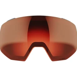 Maschera Salomon Radium Prime Ebony Sigma Poppy Red + Sigma Apricot