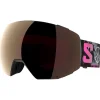Maschera Salomon Radium Prime Black Echo Sigma Gun Metal + Sigma Silver Pink
