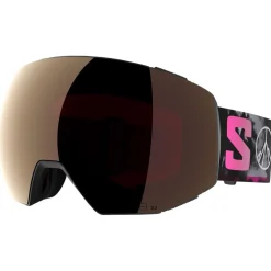 Maschera Salomon Radium Prime Black Echo Sigma Gun Metal + Sigma Silver Pink