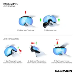 Maschera Salomon Radium Pro S Heavenly Pink Sigma Photo Poppy Red