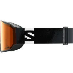 Maschera Salomon S/View 3 Access Black Flash Tonic Orange