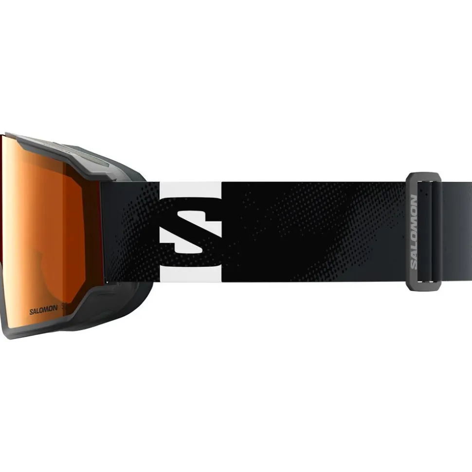 Maschera Salomon S/View 3 Access Black Flash Tonic Orange