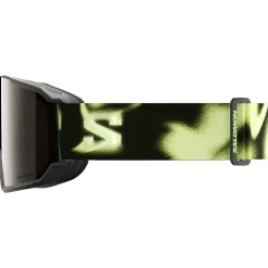Maschera Salomon S/View 3 Black Yellow Multilayer Black