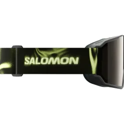 Maschera Salomon S/View 3 Black Yellow Multilayer Black