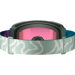 Maschera Salomon S/View 3 Iceberg Green Qst Multilayer Ruby