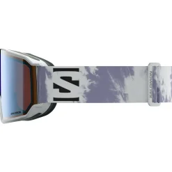 Maschera Salomon S/View 3 Ice Flow Multilayer Light Blue