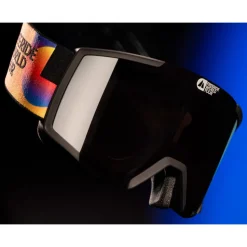 Maschera Scott Shield Freeride World Tour Black Orange Amp Solar Black Chrome