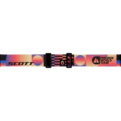 Maschera Scott Shield Freeride World Tour Black Orange Amp Solar Black Chrome