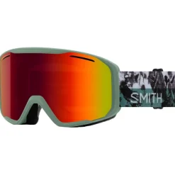 Maschera Smith Blazer Sage Brush Paste Up Red Sol-x Mirror