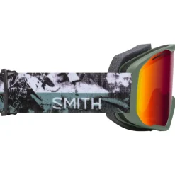 Maschera Smith Blazer Sage Brush Paste Up Red Sol-x Mirror