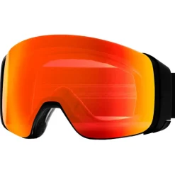 Maschera Smith 4D Mag Black Chromapop Everyday Red Mirror + Chromapop Storm Yellow Flash