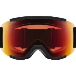 Maschera Smith Squad Black Chromapop Pro Photochromic Red Mirror