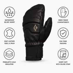 Moffole Black Diamond Spark Mitt Black