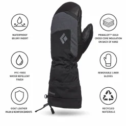 Moffole Black Diamond Women's Mercury Mitts Black