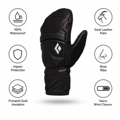Moffole Black Diamond Women's Spark Mitts Black