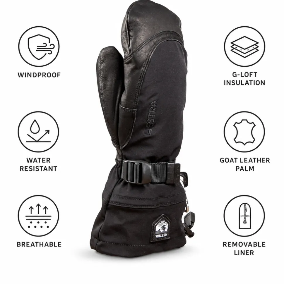 Moffole Hestra Army Leather Extreme Black