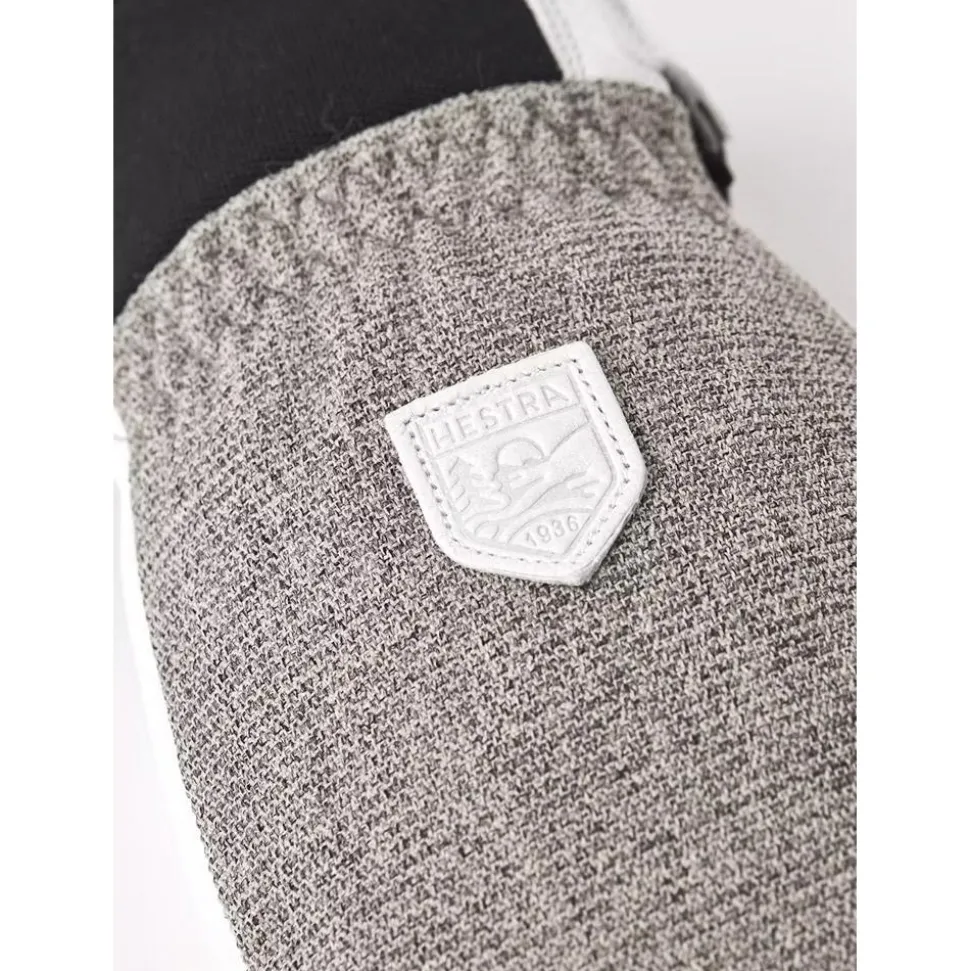 Moffole Hestra Army Leather Patrol Female Mitt Light Grey