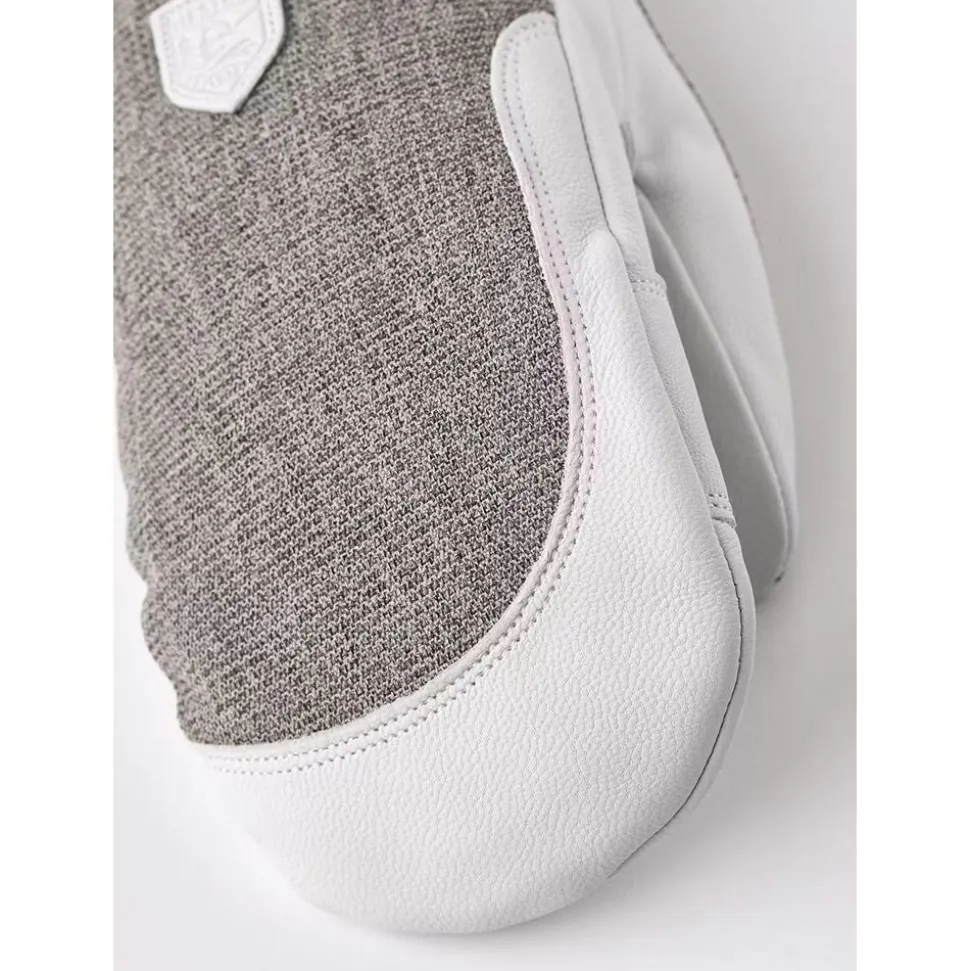 Moffole Hestra Army Leather Patrol Female Mitt Light Grey