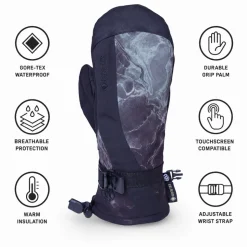 Moffole 686 Wms Gore-Tex Linear Mitt Black Cloudbreak