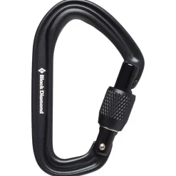Moschettoni Black Diamond Hotforge Screwgate Black