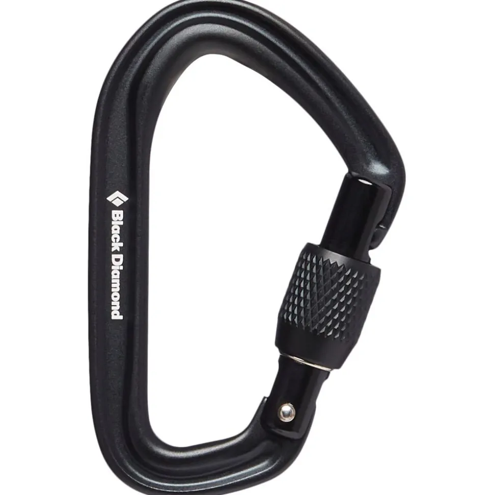 Moschettoni Black Diamond Hotforge Screwgate Black