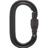 Moschettoni Black Diamond Oval Keylock Screwgate Black 2