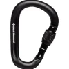 Moschettoni Black Diamond Pearlock Screwgate Black