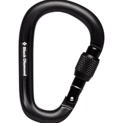 Moschettoni Black Diamond Pearlock Screwgate Black