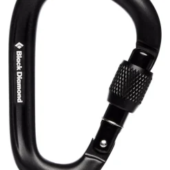 Moschettoni Black Diamond Pearlock Screwgate Black
