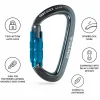Moschettoni C.A.M.P. Orbit 2Lock Gun Metal Blue