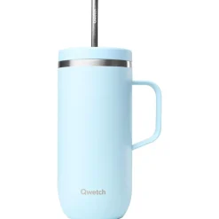 Mug Qwetch Cold Cup 600 ml + Anse Pastel Bleu