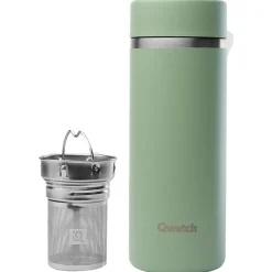 Mug Qwetch Théière Isotherme 400 ml Matt Vert Tilleul