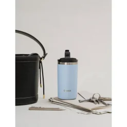 Mug Qwetch Travel Mug 240 ml Matt Pastel Bleu