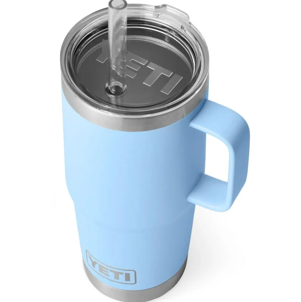 Mug Yeti Rambler 25 Oz (739 ml) Straw Mug Big Sky Blue
