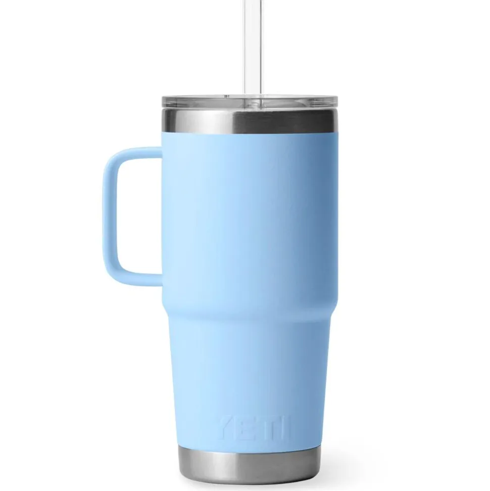 Mug Yeti Rambler 25 Oz (739 ml) Straw Mug Big Sky Blue