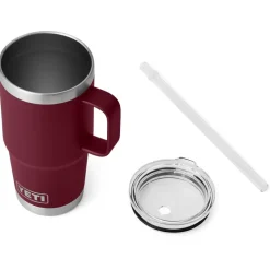 Mug Yeti Rambler 25 Oz (739 ml) Straw Mug Vine Red