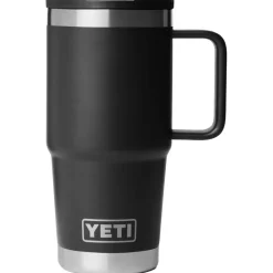 Mug Yeti Rambler 20 Oz (591 ml) Travel Straw Mug Black