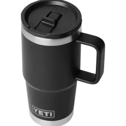 Mug Yeti Rambler 20 Oz (591 ml) Travel Straw Mug Black