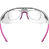Occhiali da sole AZR Arrow Rx Crystal Grise Vernie Rose Photochromique Irisé Rose