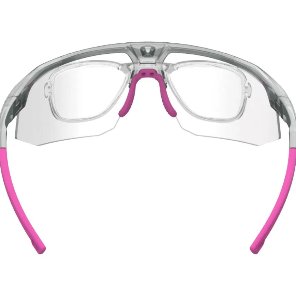 Occhiali da sole AZR Arrow Rx Crystal Grise Vernie Rose Photochromique Irisé Rose