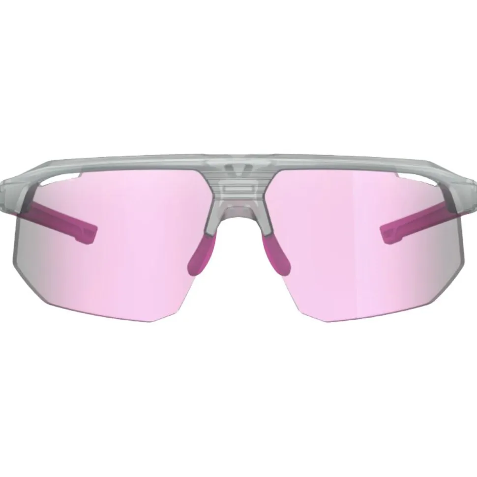 Occhiali da sole AZR Arrow Rx Crystal Grise Vernie Rose Photochromique Irisé Rose